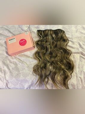 Reecho Wavy Clip-In Hair Extensions - Brown with Blonde Highlights